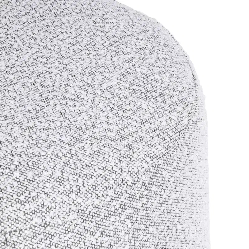 Pouf Cloud con Base in Legno Naturale – Rotondo, Rivestito, Capacità 113 kg