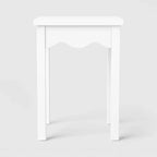 Wavy Scallop End Table White - Room Essentials